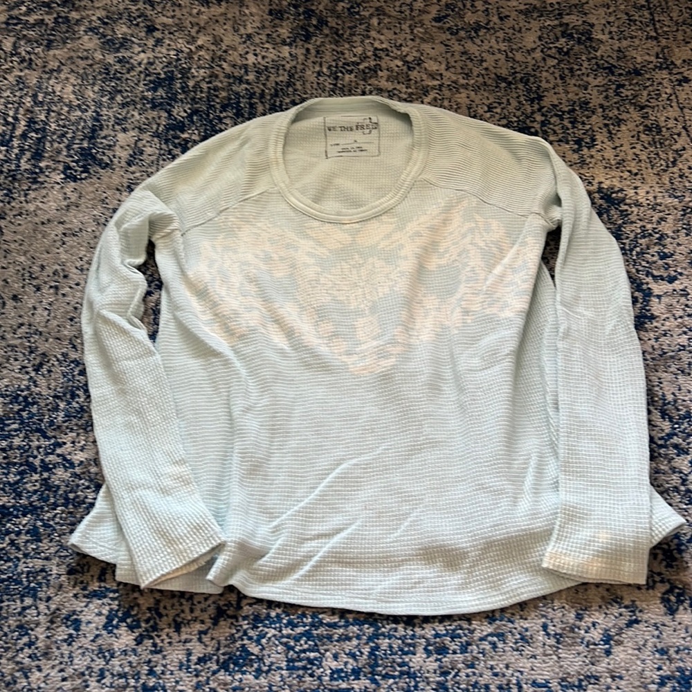 Free People Snowflake Thermal Shirt - S